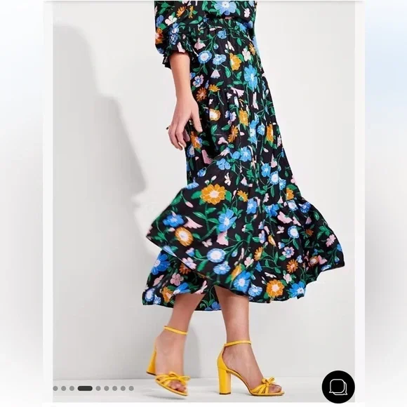 New KATE SPADE Floral Garden Cloqué Skirt 🌸 Sz Small NWT